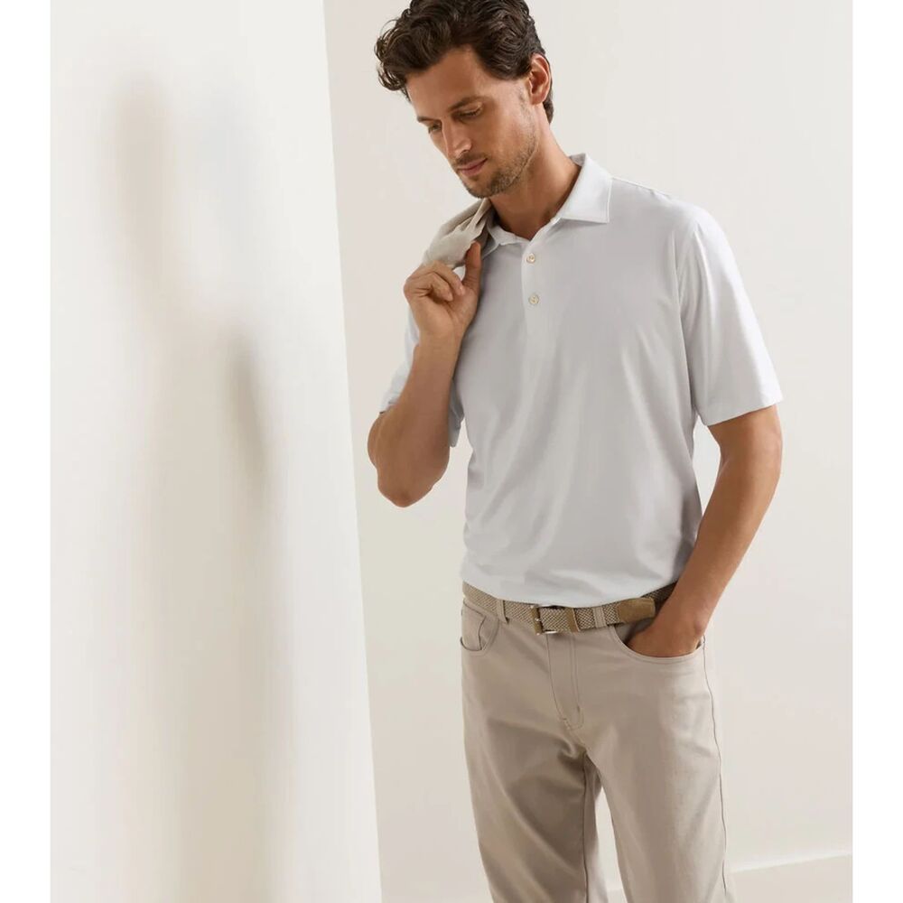 Peter Millar Summer Comfort Polo Shirt Mens XL Golf Stretch Logo white